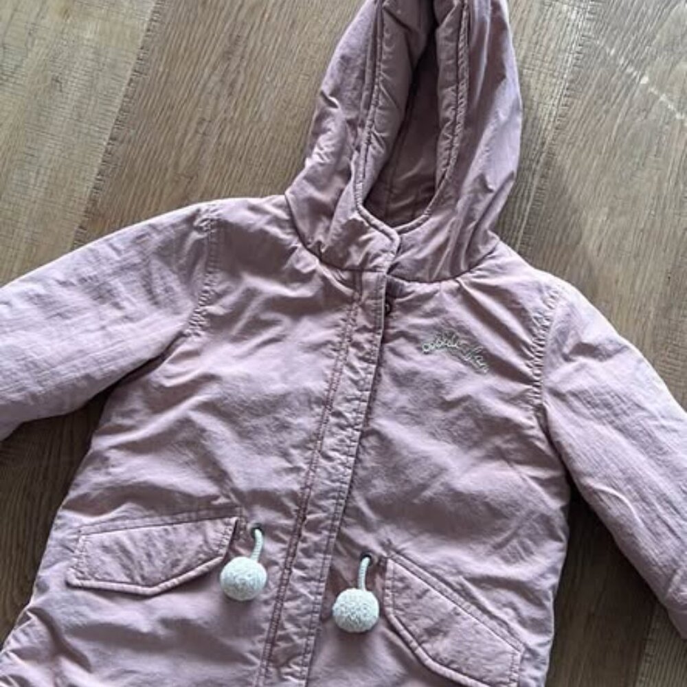 Zara Kids Girls Toddler Pink Puffer Jacket Coat 3-4 Years